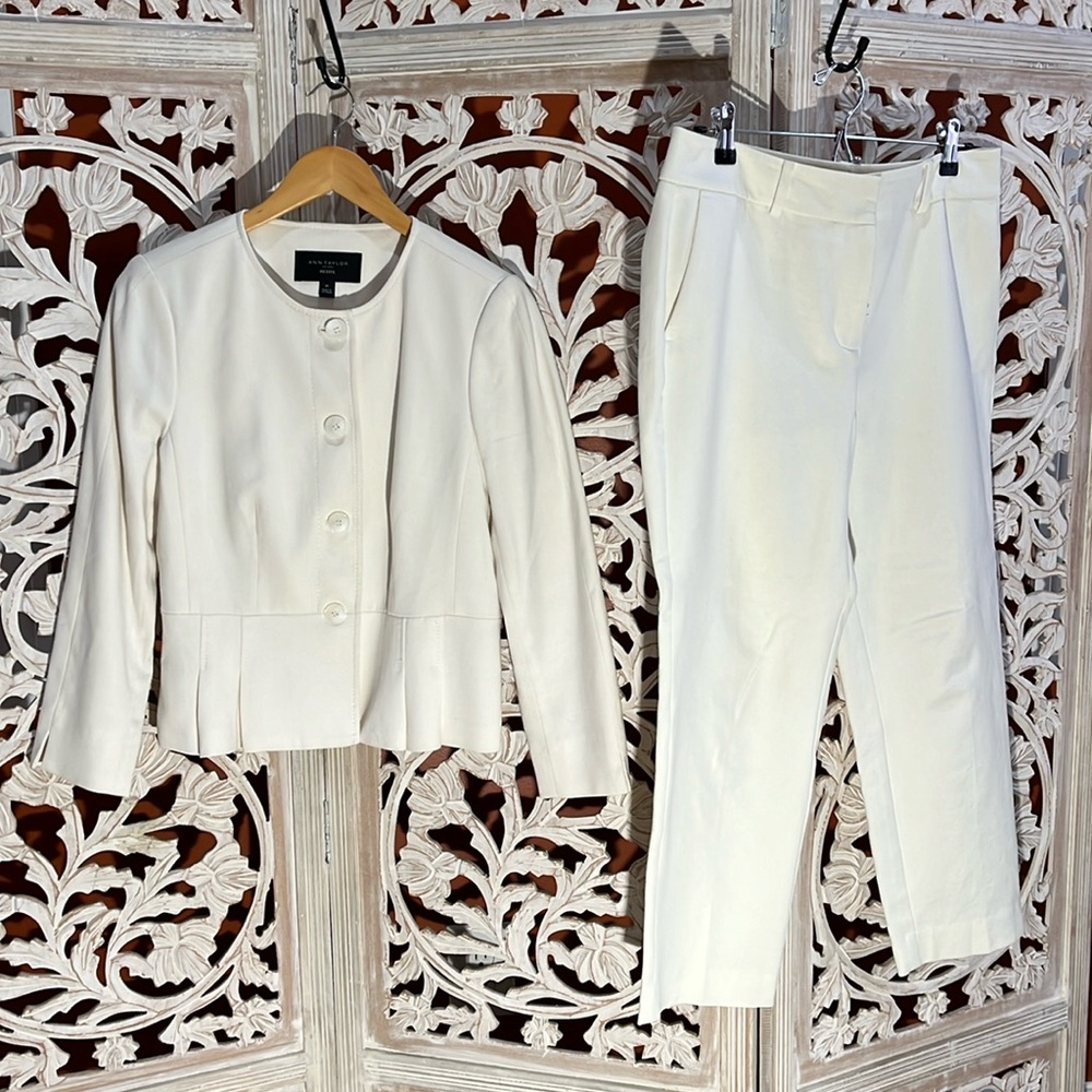 Ann Taylor Factory white suit